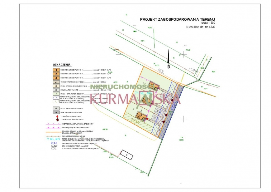 Działka w Niesulicach