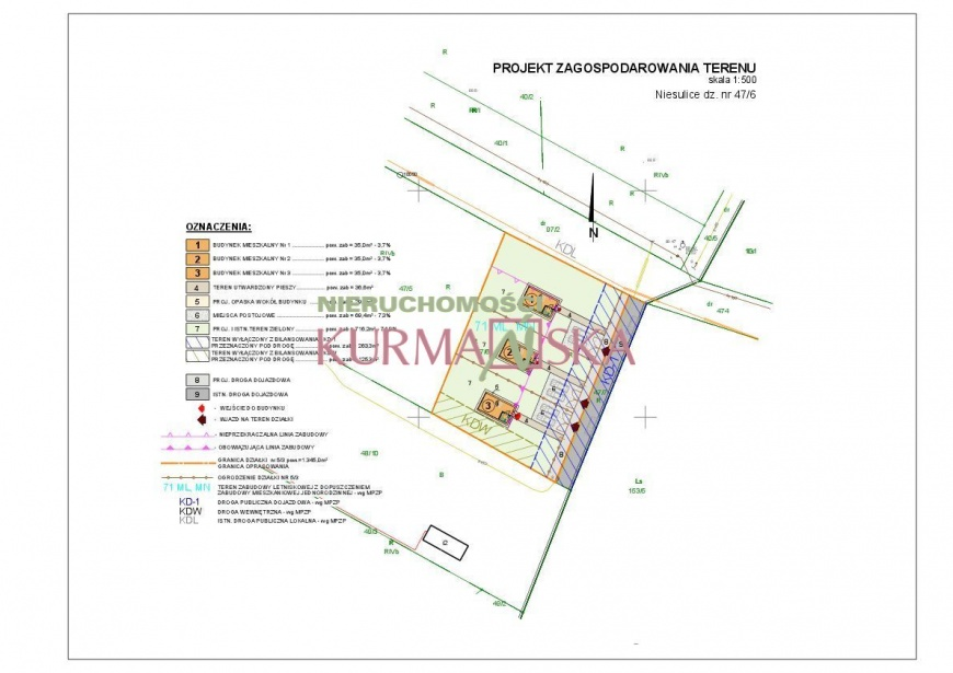 Działka w Niesulicach