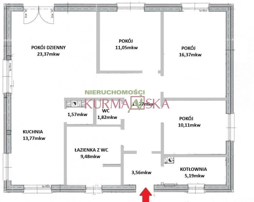 Parterowy dom wolnostojący w Płotach