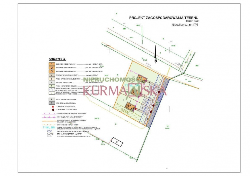 Działka w Niesulicach