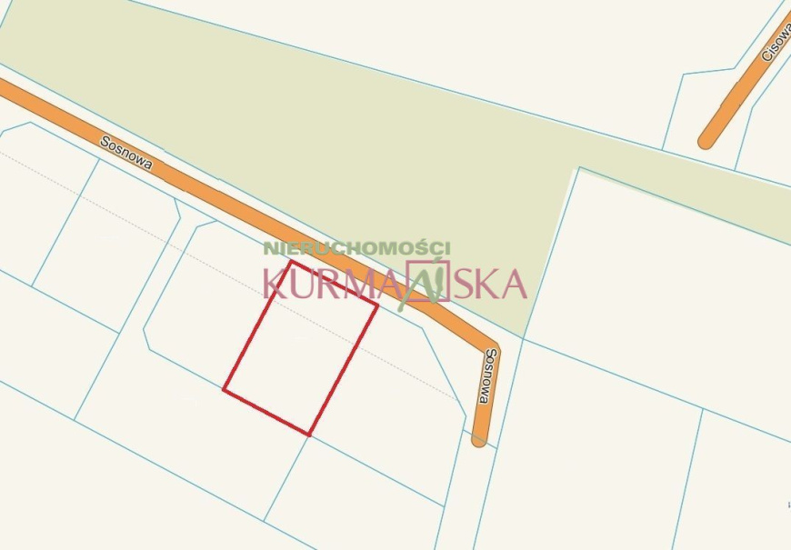 Działka budowlana Czarna gmina Zabór