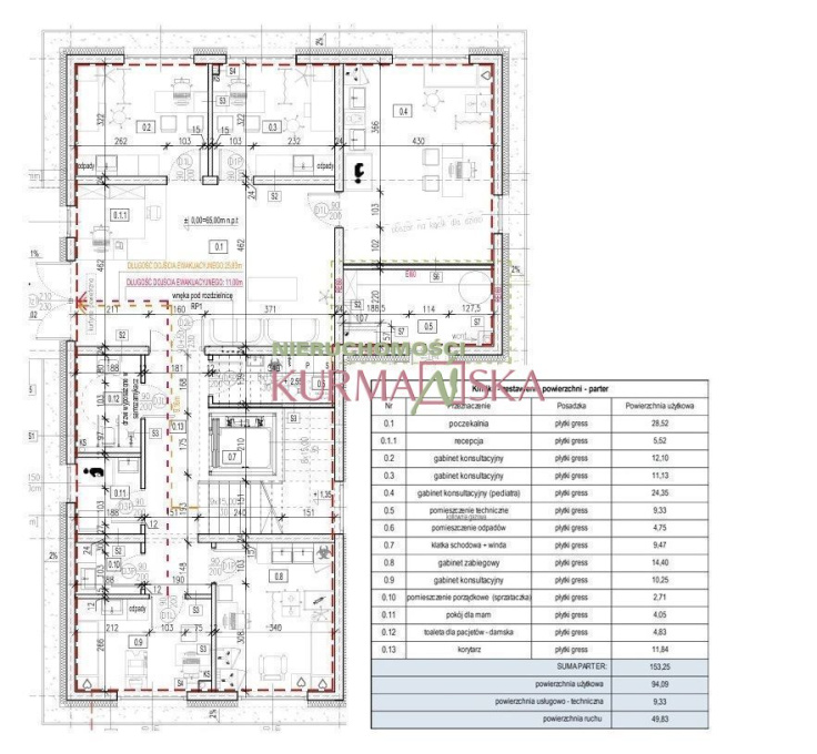 Obiekt usługowy-klinika
