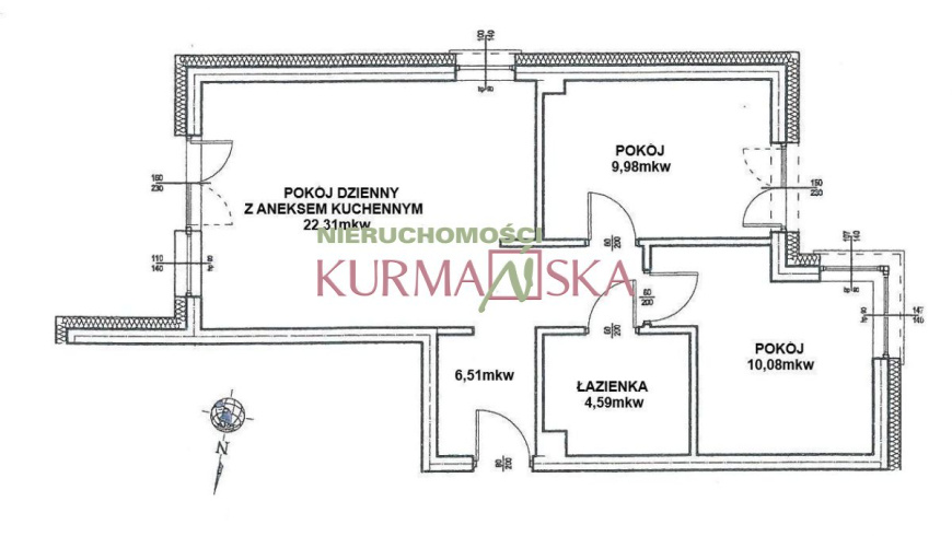 3 pokojowe Łężyca - Inwestycyjna